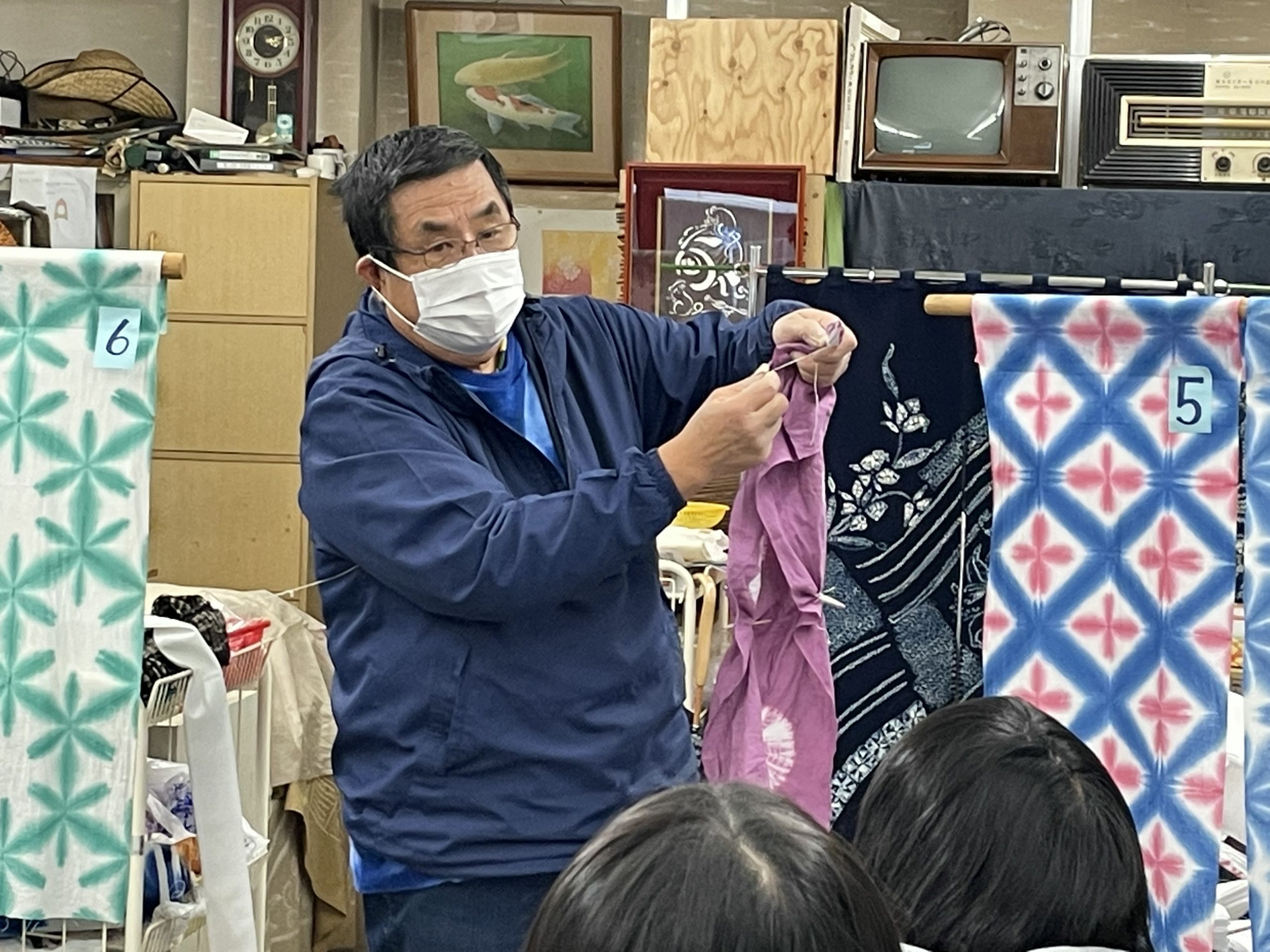 絞りの「形状記憶加工」体験プログラム ～家族de修学旅行 in NAGOYA