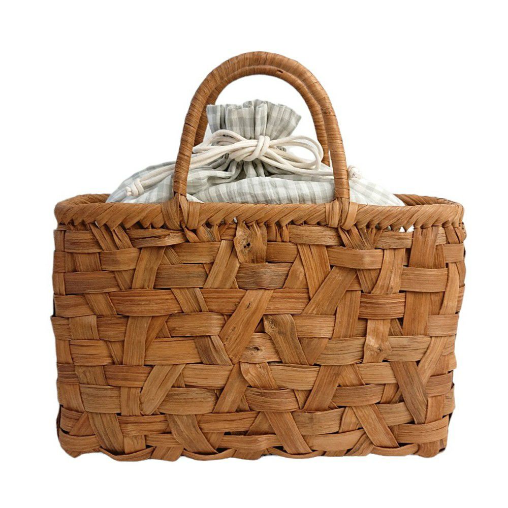 山葡萄かごバッグ K3611B 巾着袋付き 山ぶどう やまぶどう 手作り さん