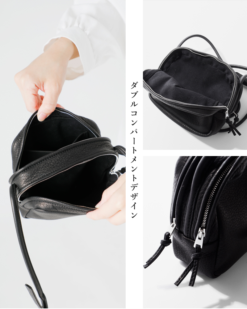 Aeta アエタ ディアレザー スクエア ショルダー バッグ “SQUARE