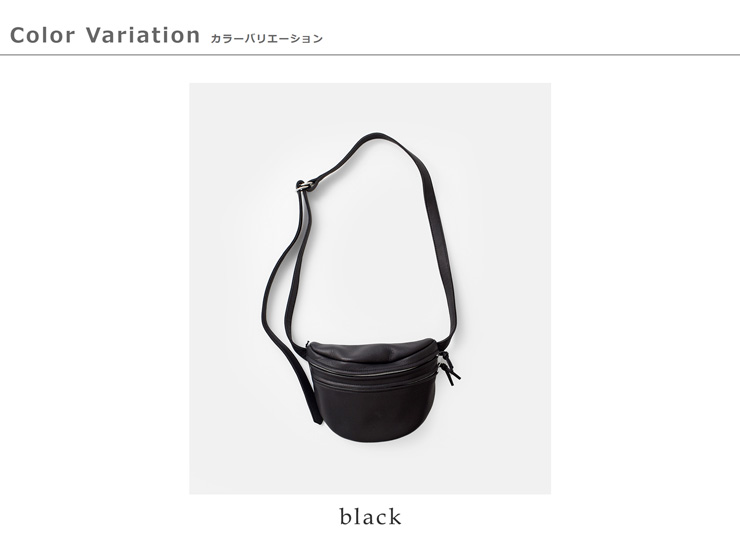 Aeta アエタ DA11 WAIST POUCH S [black] Aeta | Waist Pouch Small - Black | Women | Blue Button Shop