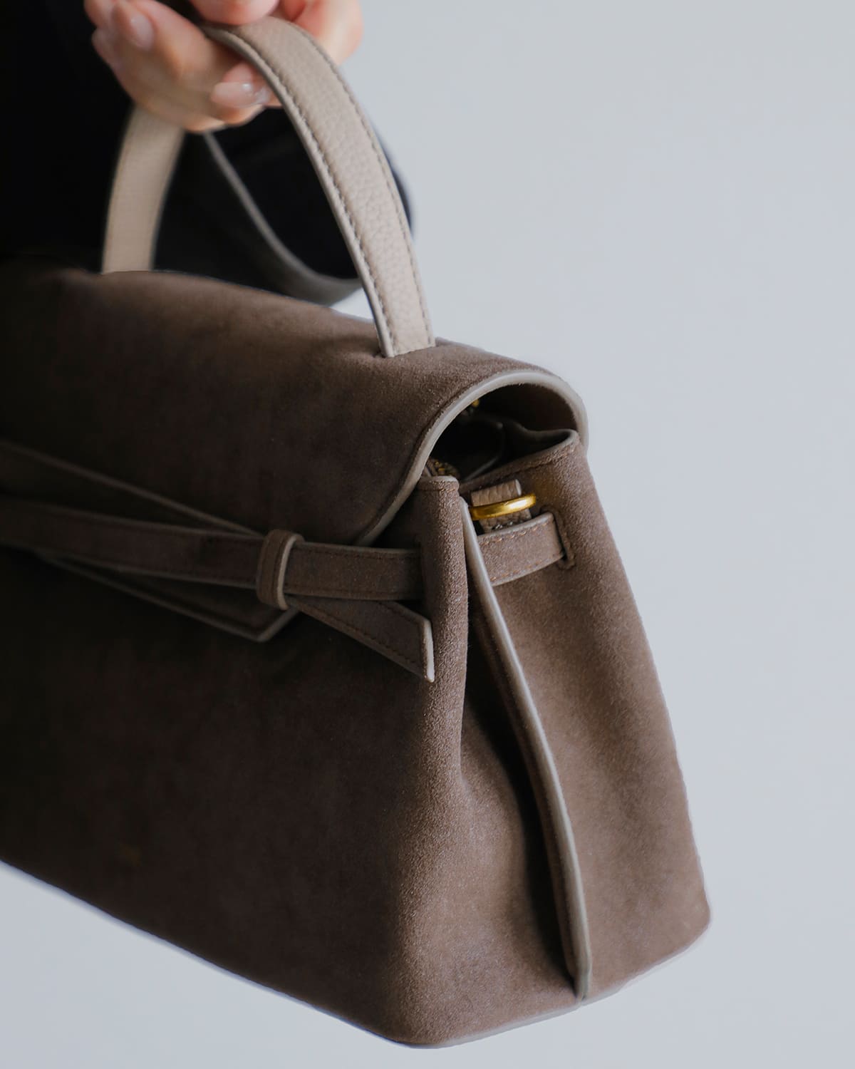 TOV トーヴ ウルトラスエード レザー クロスリボン 2way ショルダー