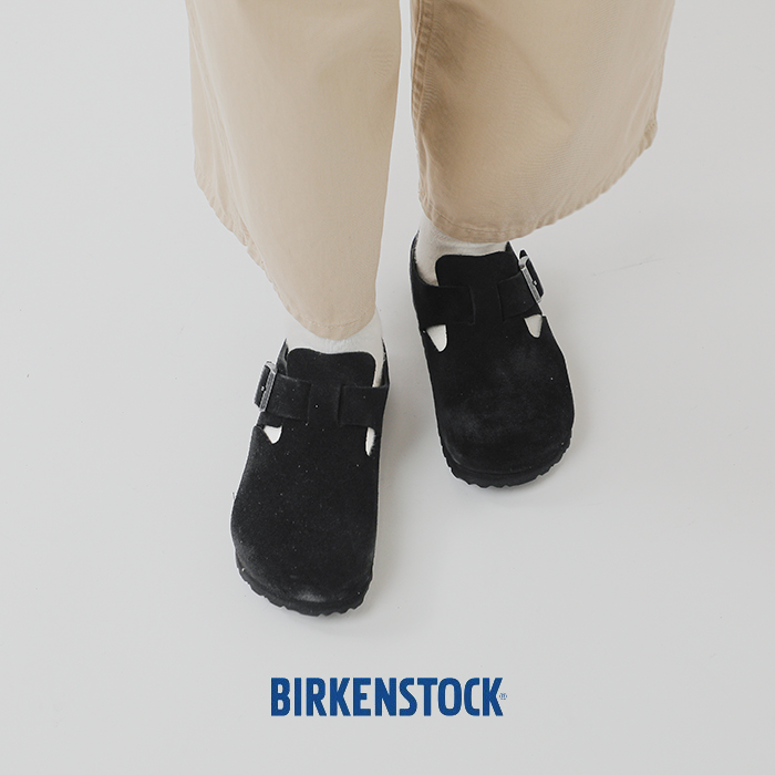 BIRKENSTOCK ビルケンシュトック スエード レザー ストラップ フラット