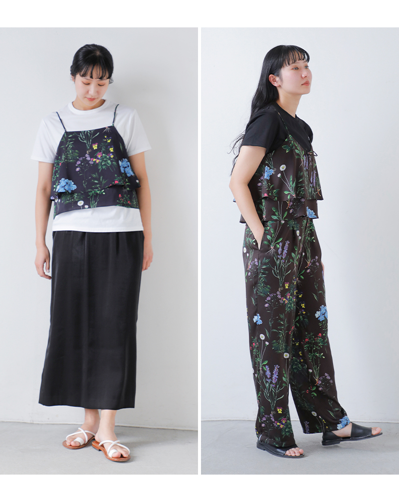 TICCA ティッカ 2way フラワー プリント ビスチェ tbfs-421 レディース