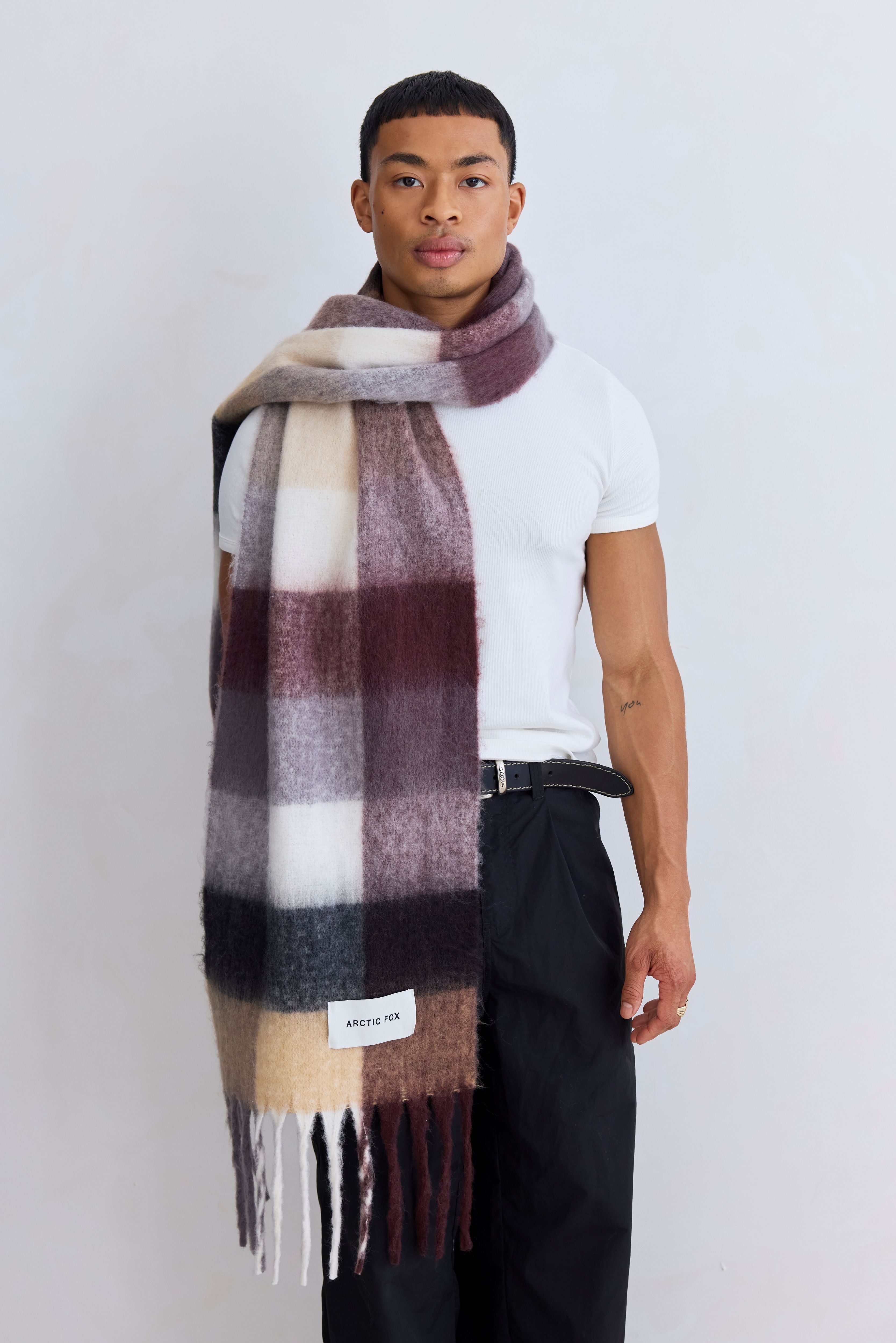 The 100% Recycled Reykjavik Scarf - Arctic Fox & Co. - Dark Berry