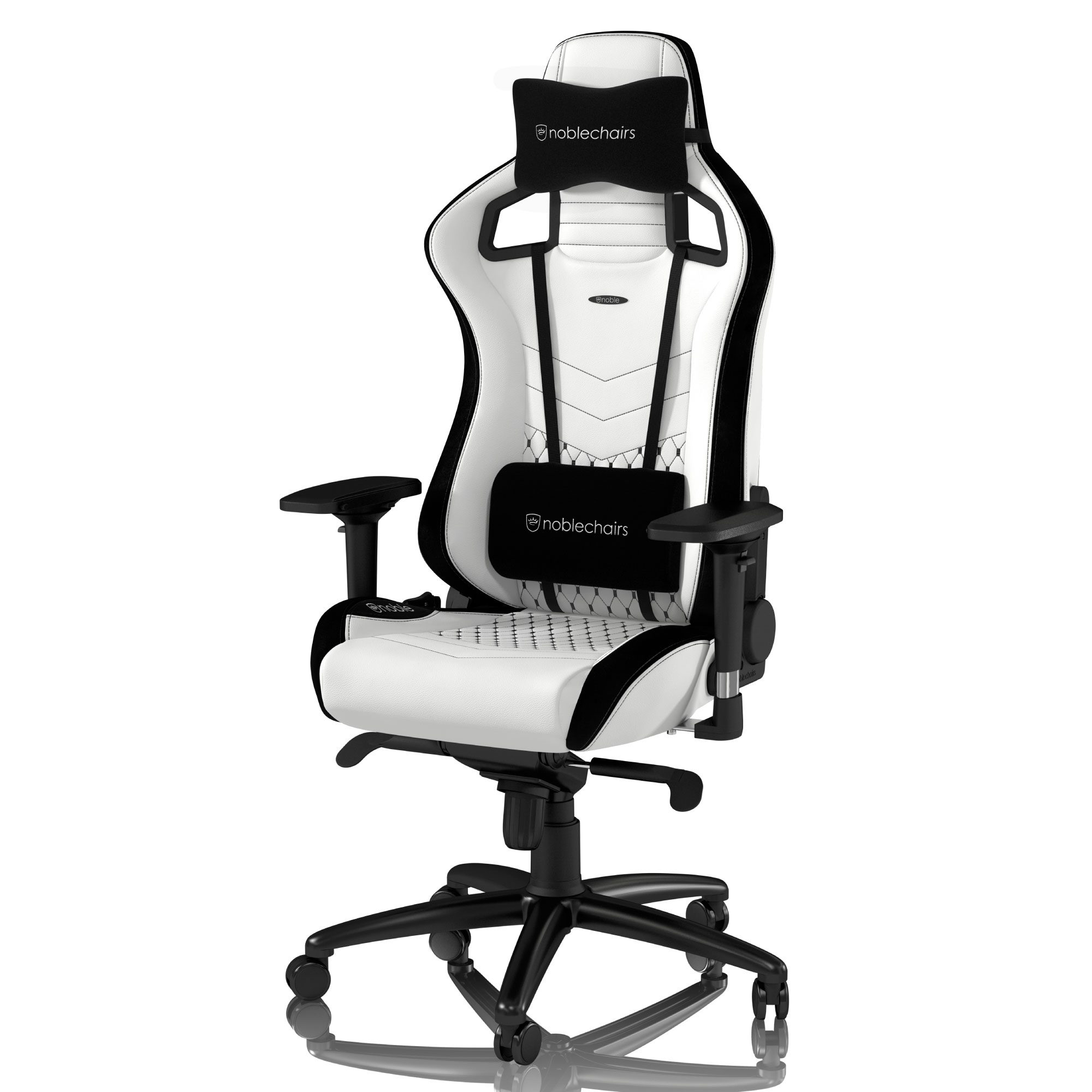noblechairs EPIC - Premium White - ゲーミングチェア - 株式会社