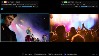 M520X/快適・便利/ダブルウインドウ｜テレビ｜REGZA：東芝