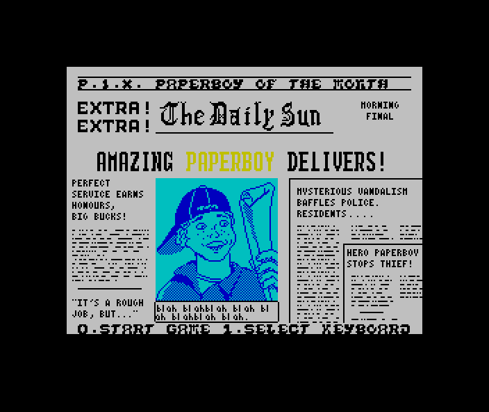 Paperboy : Elite Systems : Free Download, Borrow, and Streaming