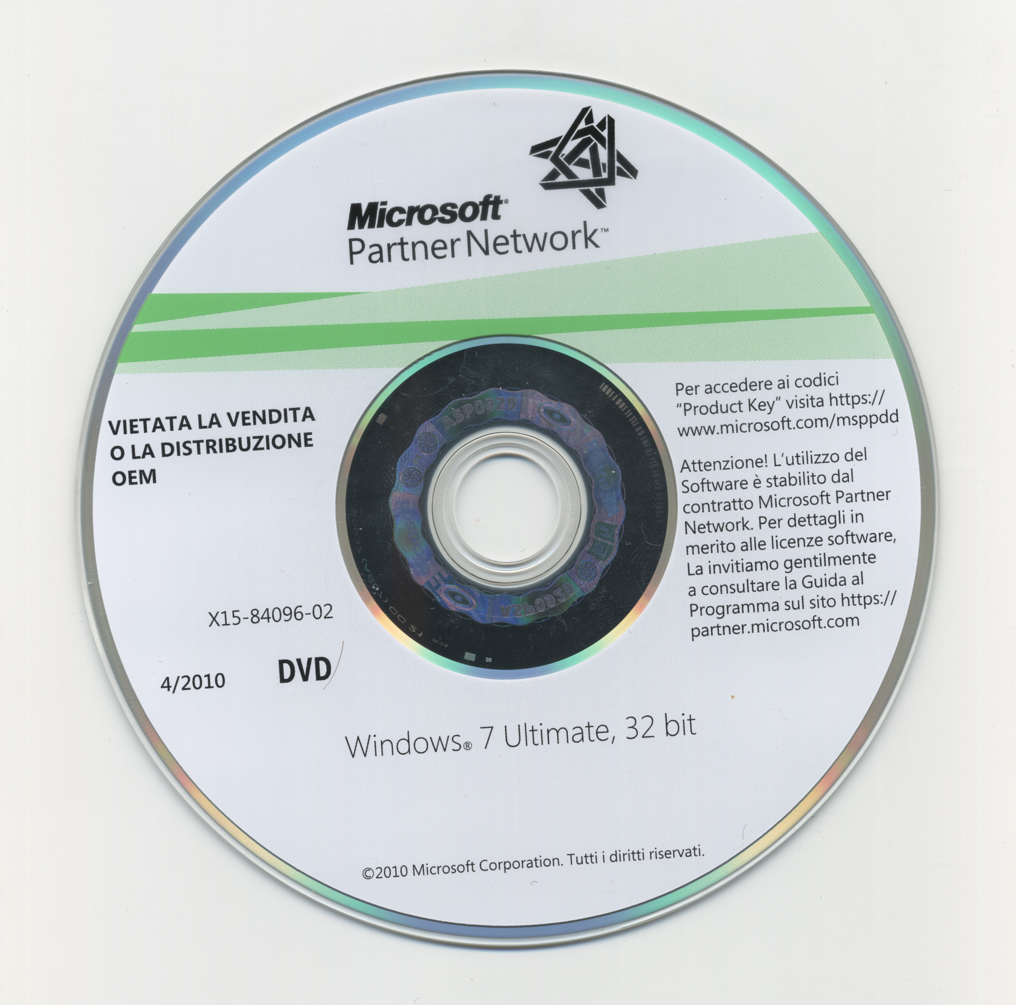 2010-04 - Windows 7 Ultimate, 32 bit (DVD) [X86 32bit] [6.1