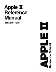 Apple II Reference Manual from Apple Computer : Free Download