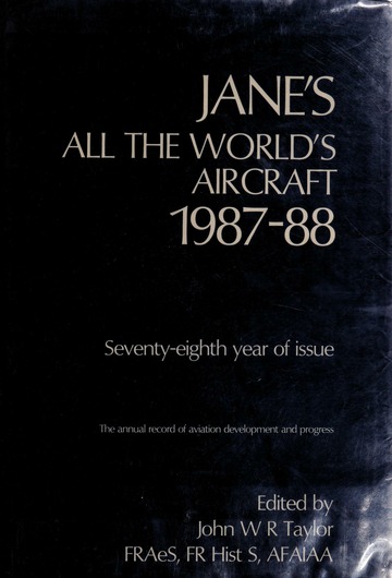 Jane's all the world's aircraft, 1987-88 : None : Free Download