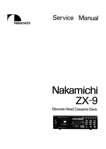 Manual: ZX9 NAKAMICHI : Free Download, Borrow, and Streaming