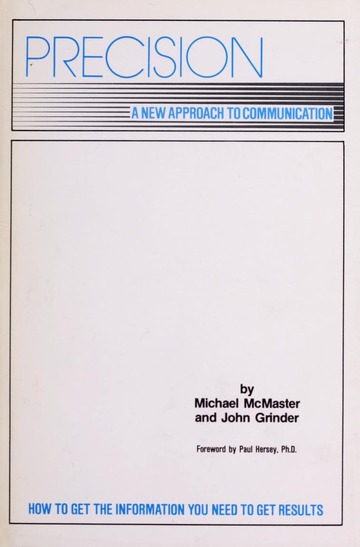 Precision : a new approach to communication : McMaster, Michael