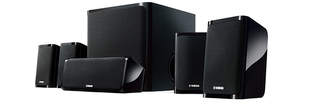 スリムデザインで美しくシアター空間を演出する、5.1chスピーカー