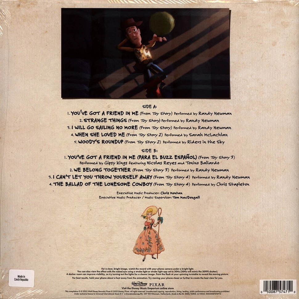 Toy Story: Songs to Infinity and Beyond Vinyl Soundtrack [Zoetrope