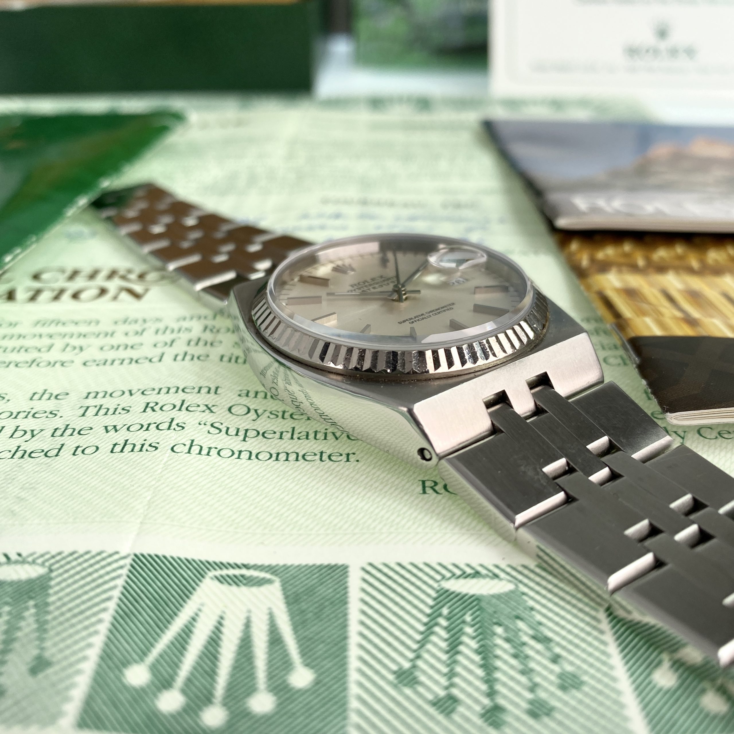 1999 Rolex Datejust Oysterquartz 17014 Unpolished complete