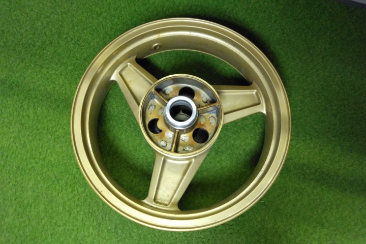 カワサキ｜ゼファー750 ホイール リム研磨 セラコート施工（焼付塗装