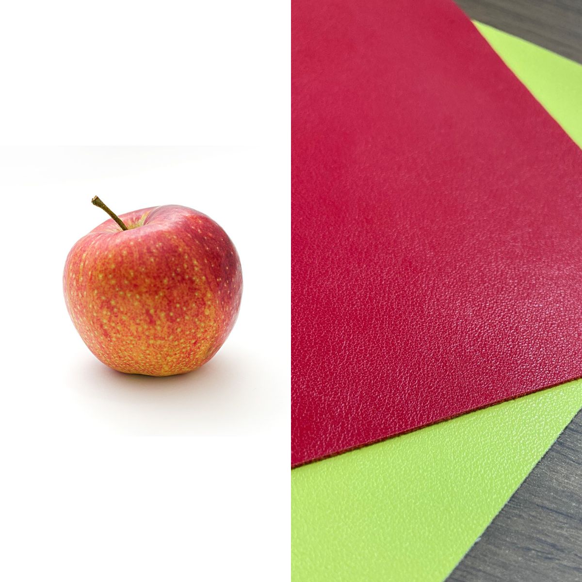 廃棄されるりんごの人工皮革への活用