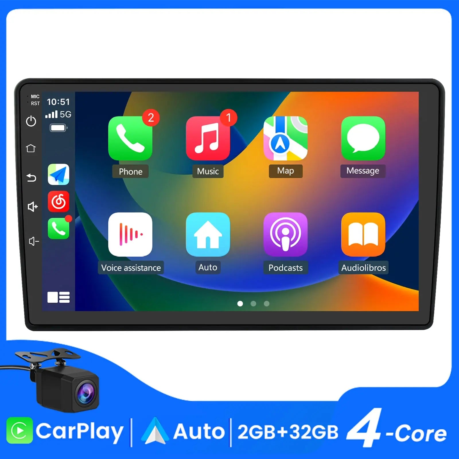 AWESAFE Android 13 10'' Car Radio Stereo for Jeep Wrangler JK