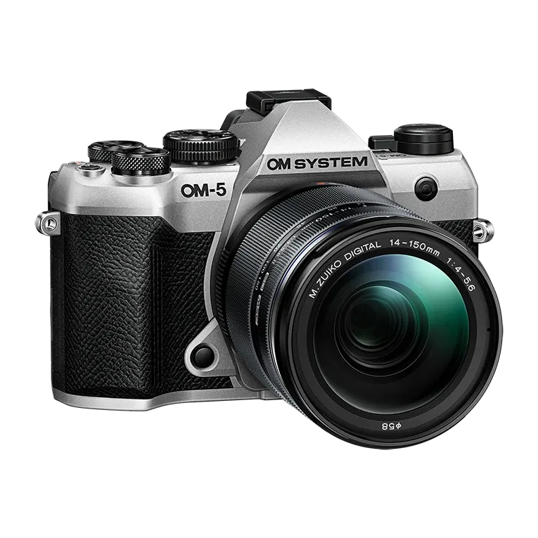 Buy OM-5 Mark II Silver 14-150mm Lens Kit From OM SYSTEM Australia