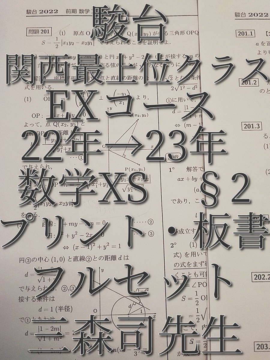 駿台 引野先生 20年度 通期・春期・夏期 高3エクストラ数学 プリント