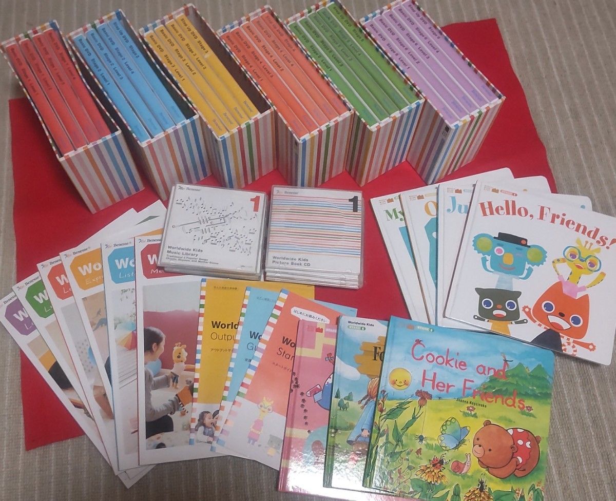 ワールドワイドキッズ ベネッセ WORLD WIDE KIDS DVD STAGE1〜6 全30巻