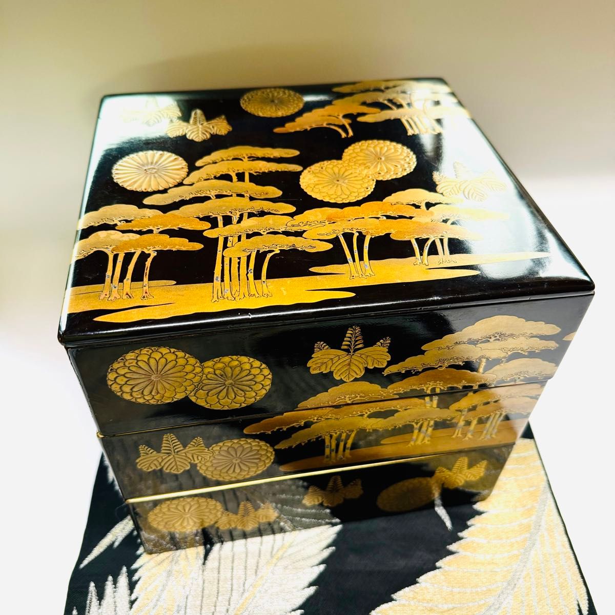 A 1009 木製輪島塗 千鳥 景色紋様蒔絵 5客turu ページ❣️ A 1009 木製