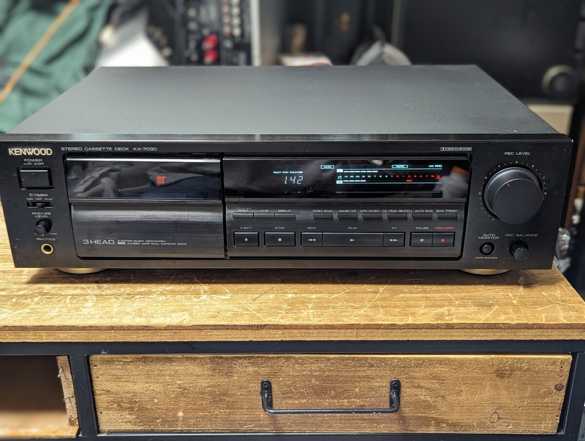 KENWOOD KENWOOD 3ヘッドカセットデッキKX-7030 ジャンク KX-7030 3