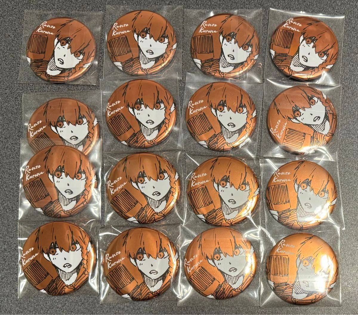 ブルーロック 30巻 特装版 公式応援グッズ 黒名蘭世 缶バッジ 4個