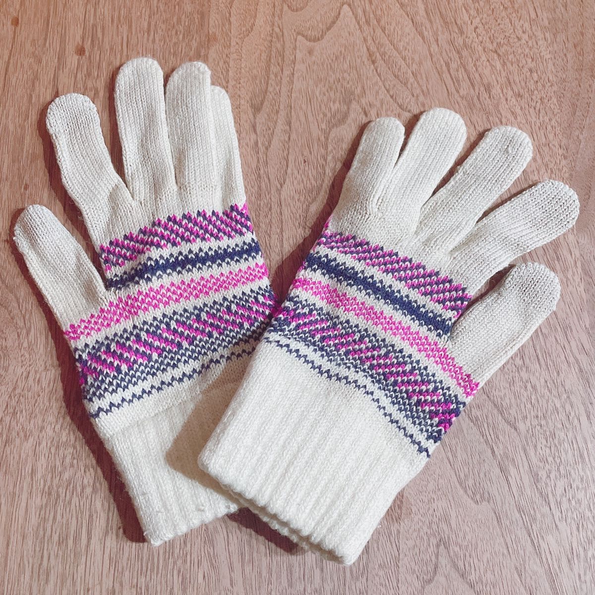 試着のみ）NKNIT ミトン ニット手袋 指空き グリーン size 1｜Yahoo