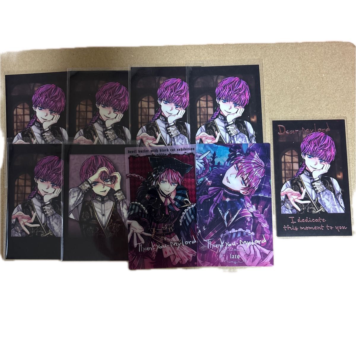 あくねこ バレンタインチェキ風カード 箔押し ハナマル｜Yahoo!フリマ