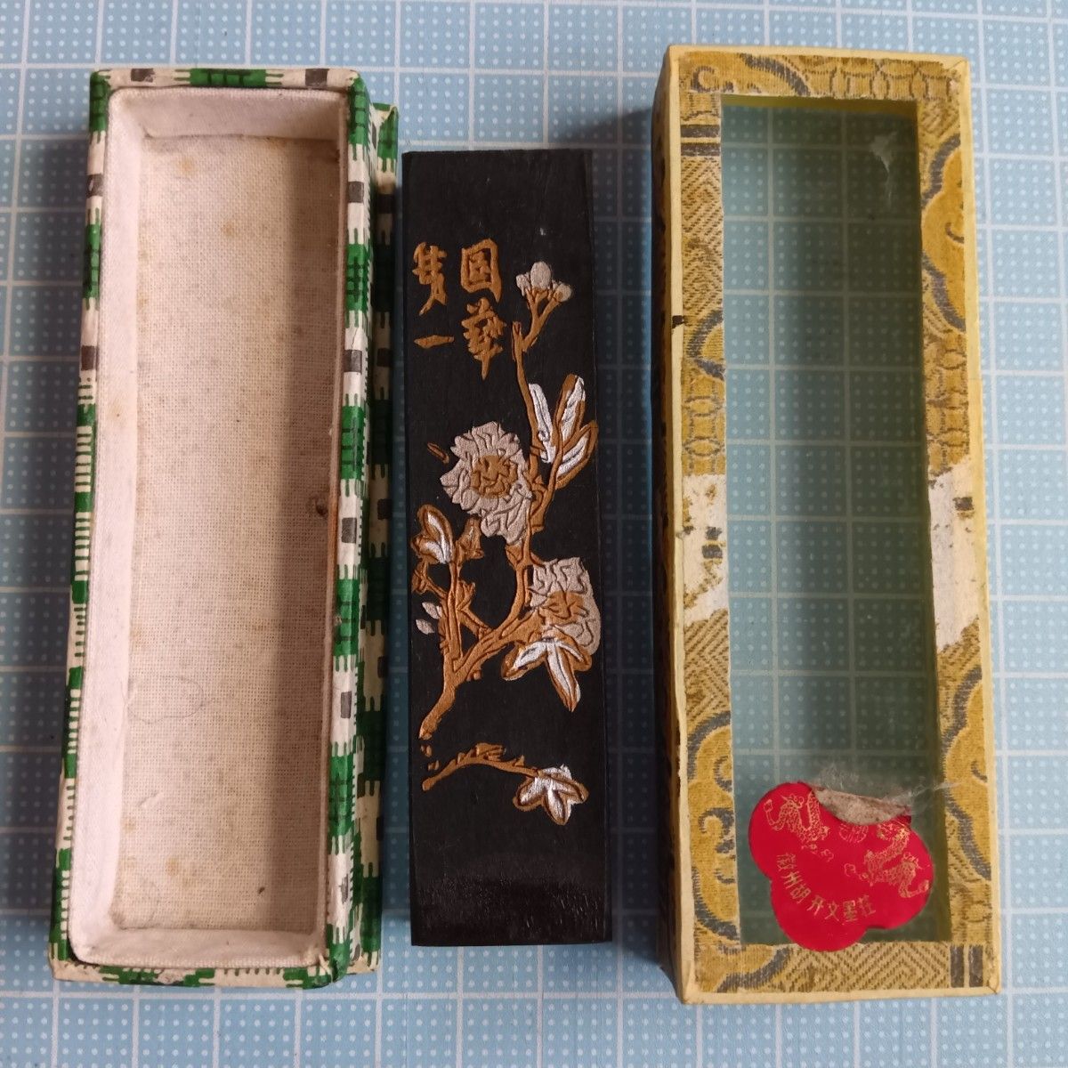 十六羅漢倣古蔵墨」中国墨 16点1帙|書道 唐墨 曹素功 古墨 書道具