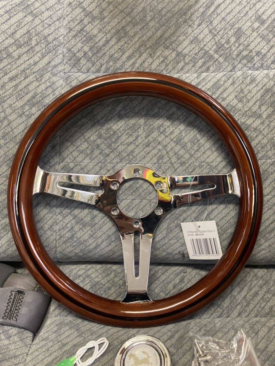 インディアナポリス INDY500 ENTRY 白革巻きステアリング フジ