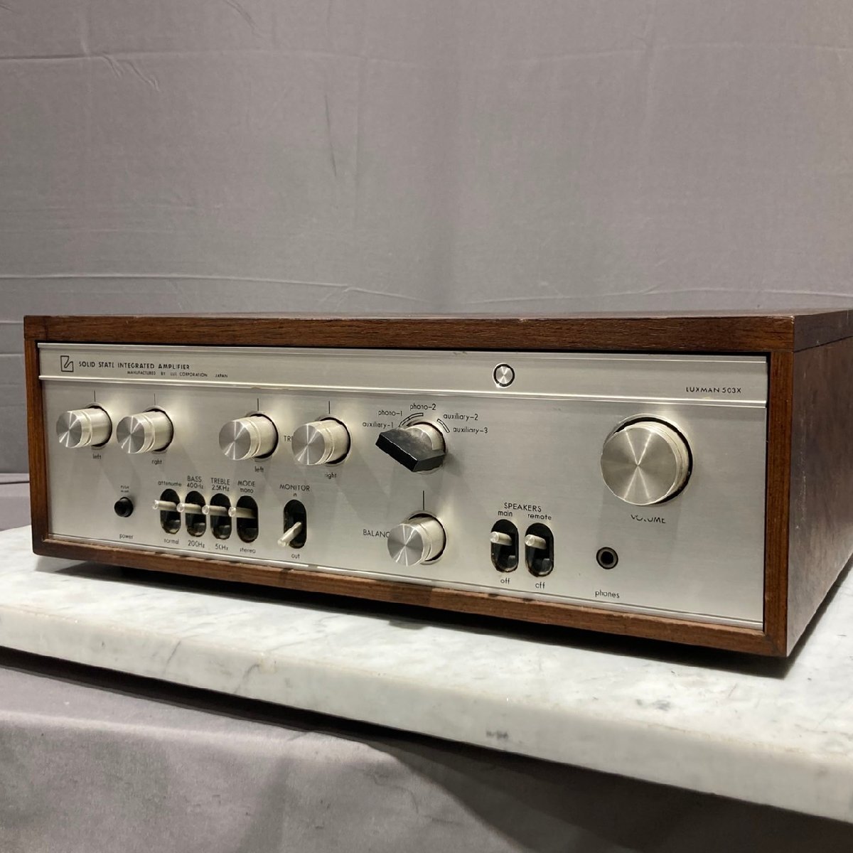 レアマジ綺麗！レストア整備済極上超美品！LUXMANプリメインアンプSQ