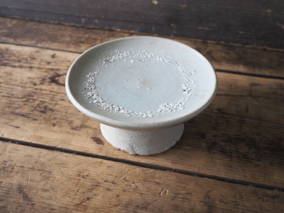 古染付 李朝 古玩 蝗の図 中皿 1客 李朝 古染付 白磁 古玩