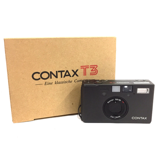 動作確認済】元箱付 CONTAX T3 BLACK Sonnar 35/2.8 動作確認済】元