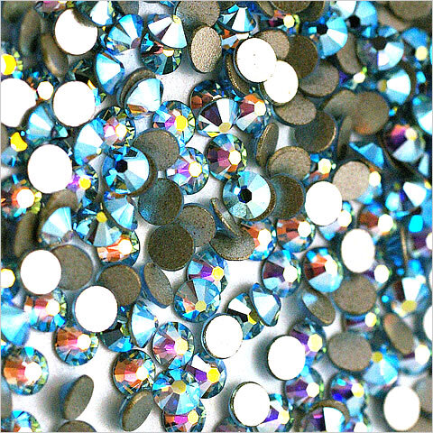 ☆セール スワロフスキー オーロラ青系6色セット約7000粒☆ss5