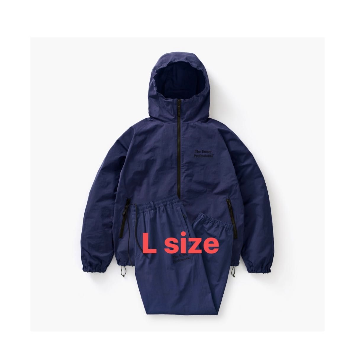 ENNOY PROFESSIONAL CPN HOODIE SET UP (BLACK × WHITE) エンノイ XXL