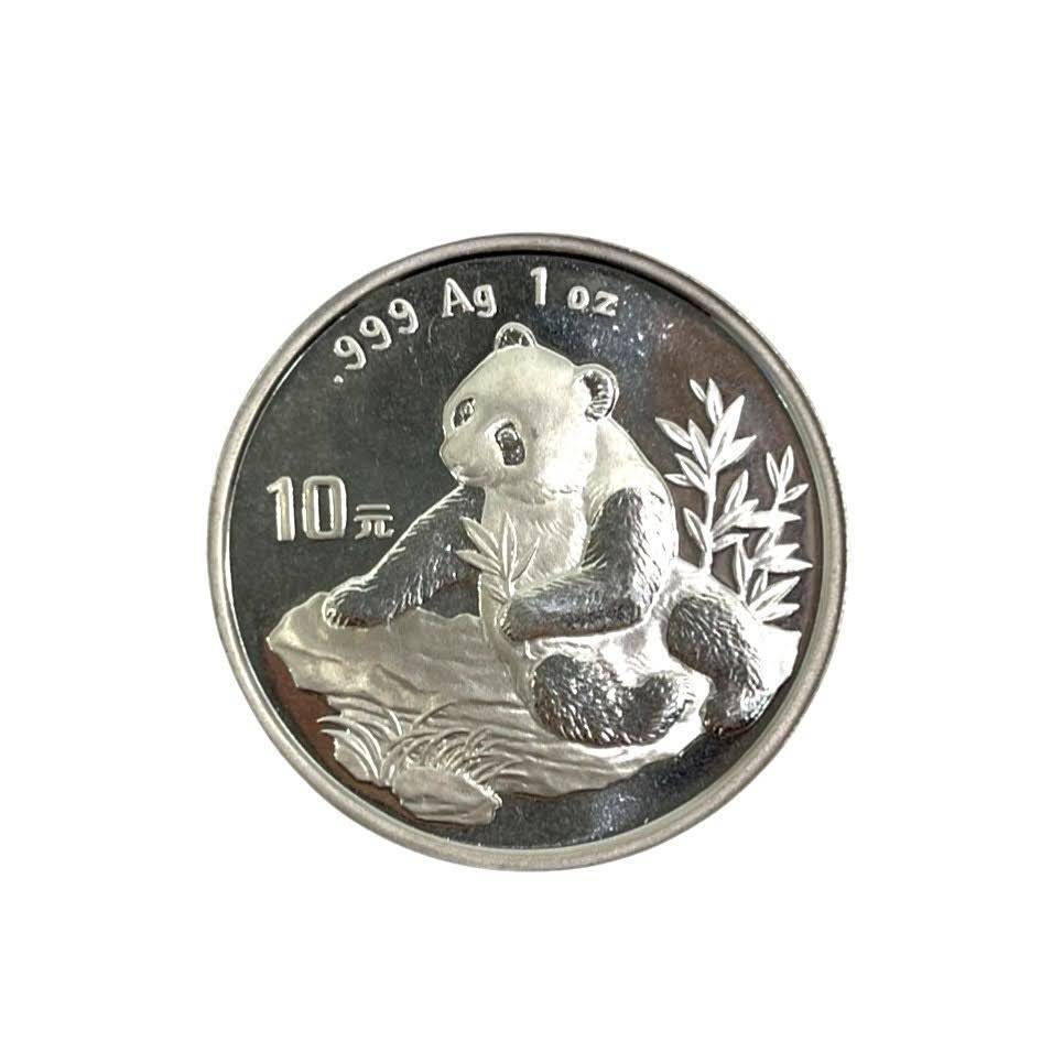 中国 パンダ 1oz 銀貨 1998年 Yahoo!オークション -「パンダ 1998