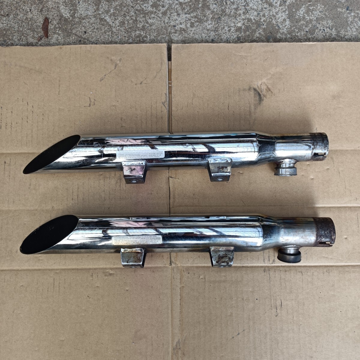 Yahoo!オークション -「独立管」(ハーレーダビッドソン用) (マフラー