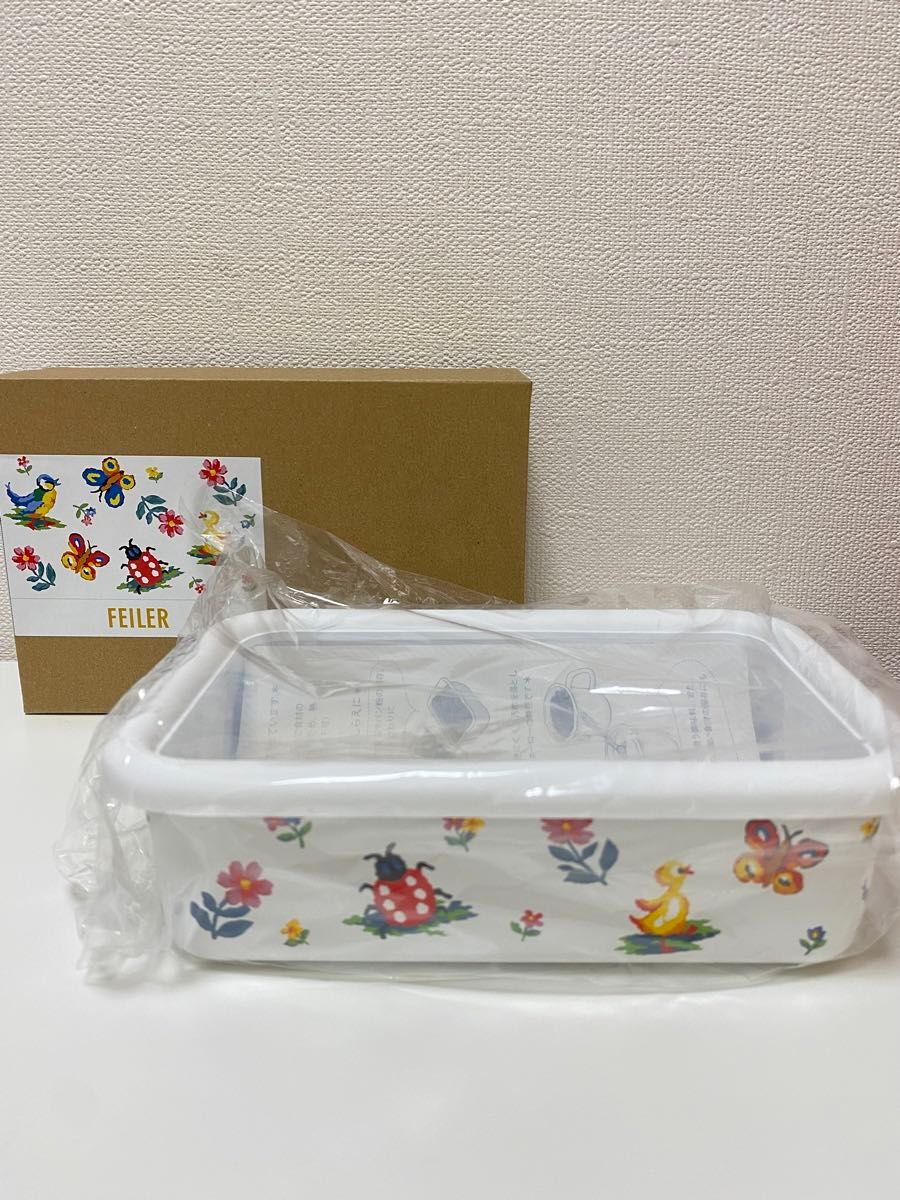 FEILER フェイラー×富士ホーロー ハイジドット ホーローコンテナ M