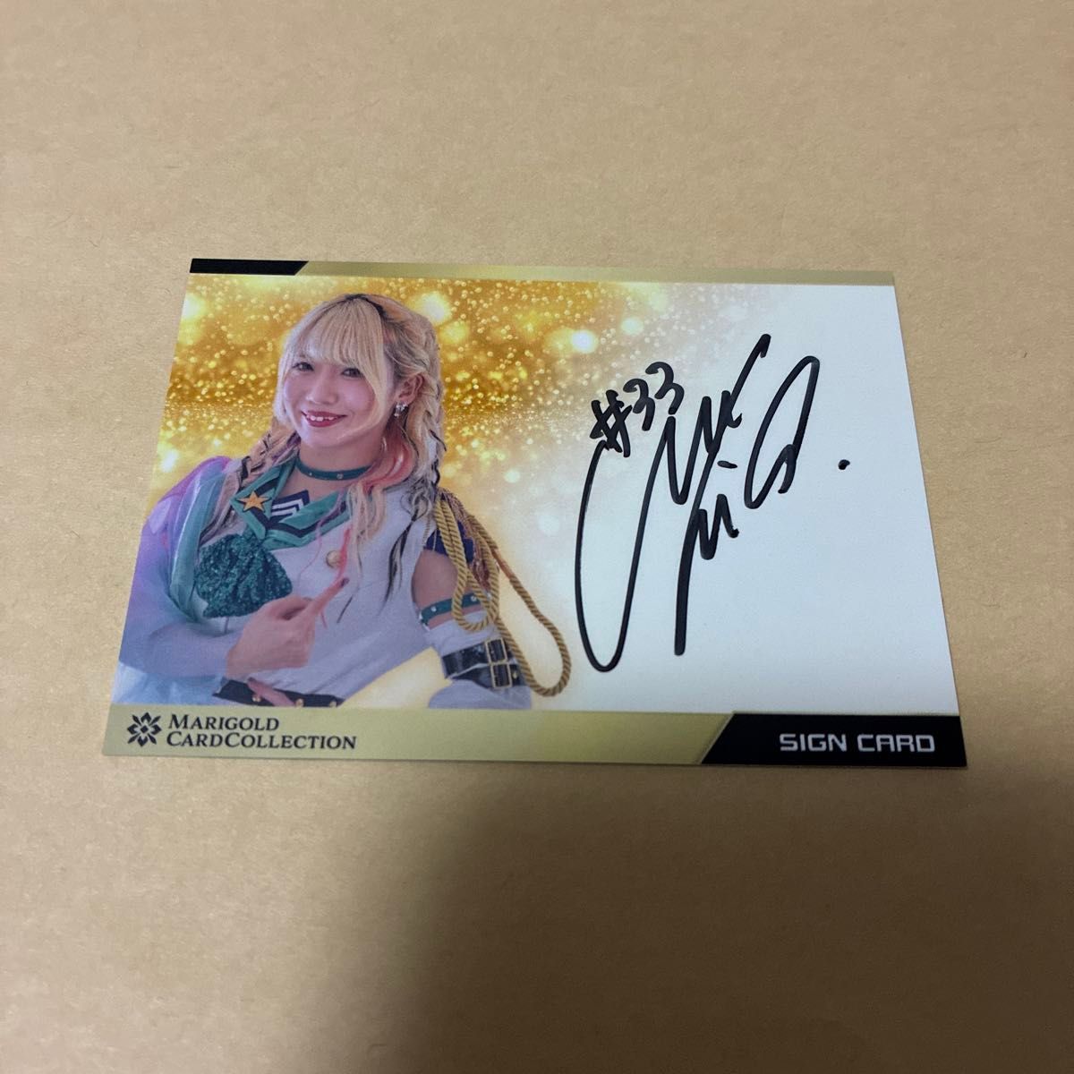 女子プロレス マリーゴールド MARIGOLD トレカ 直筆サインカード