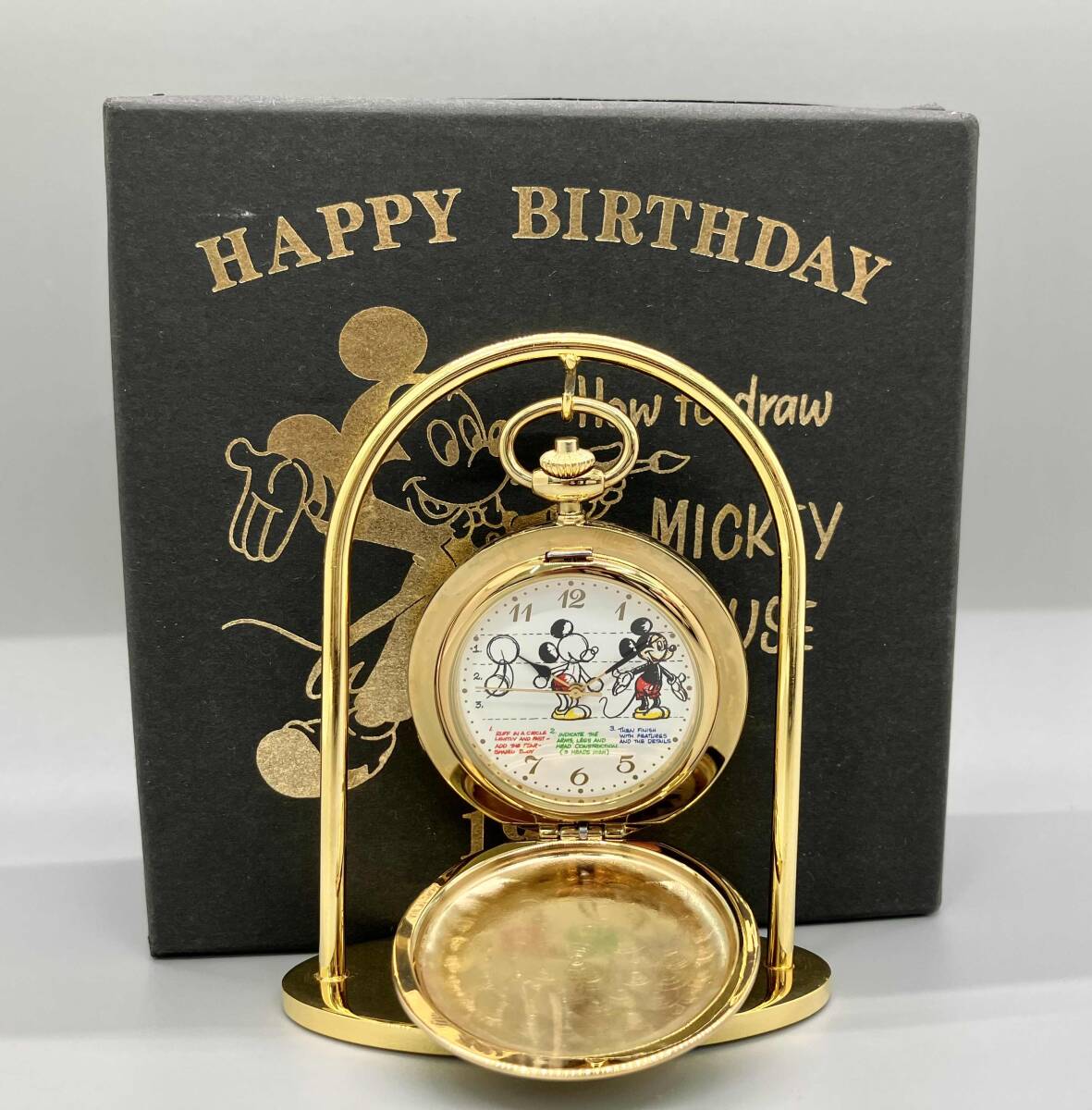 ミッキーマウス70歳の誕生日記念の懐中時計 ミッキーマウス70歳の