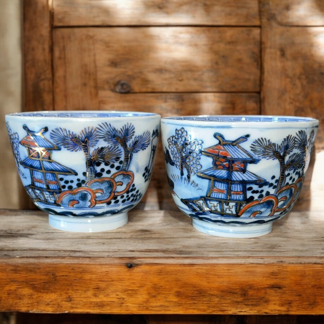 Yahoo!オークション -「古伊万里 蕎麦猪口」(染付) (陶磁一般)の落札