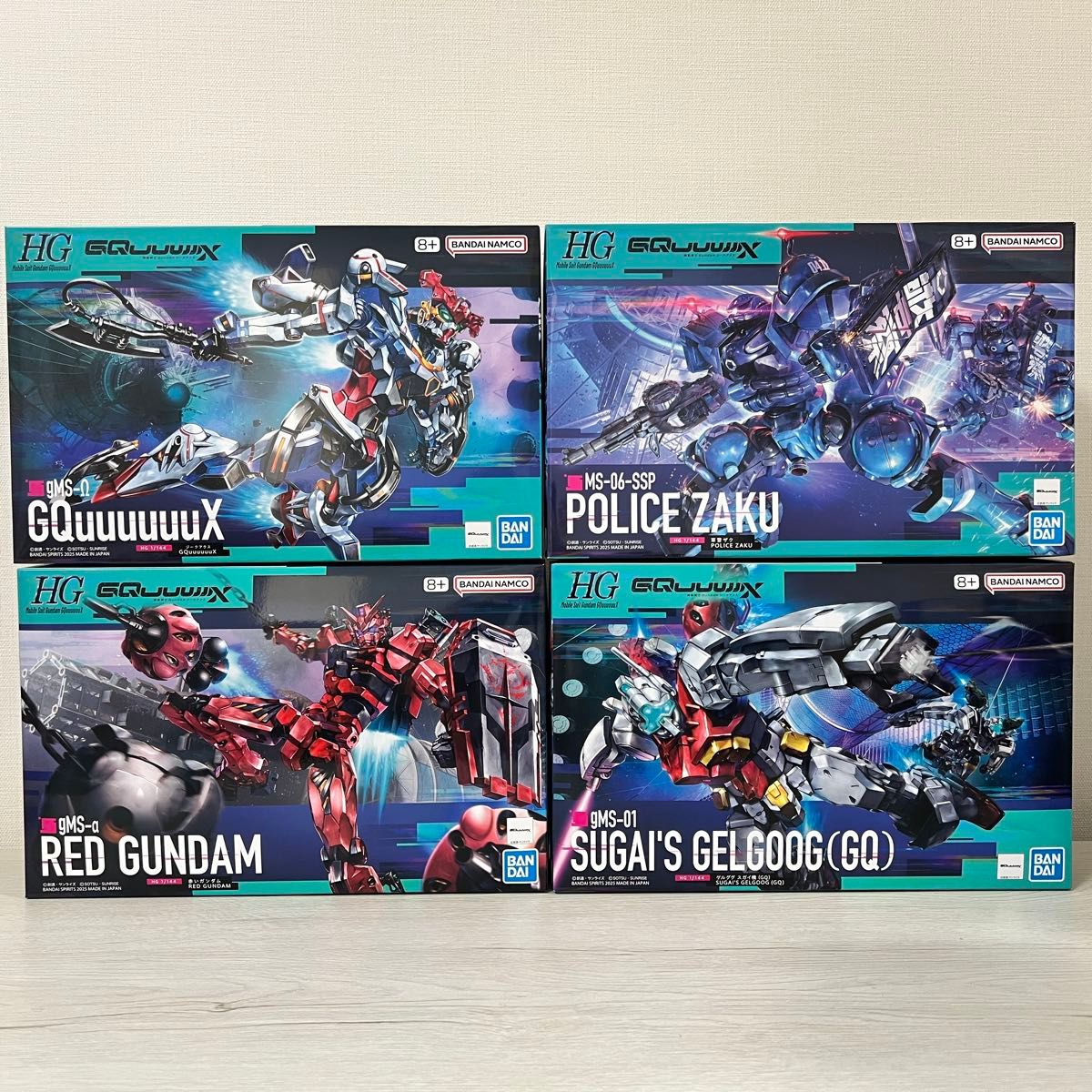 4点セット】HG 1/144 赤いガンダム ジークアクス 軍警ザク ゲルググ