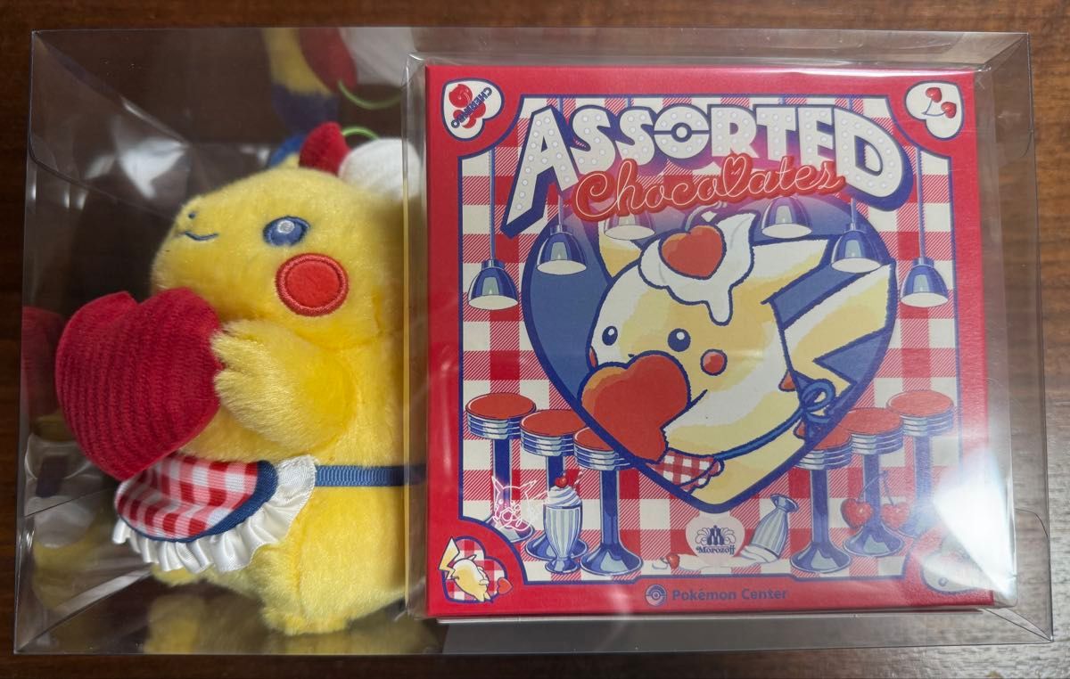 2024 モロゾフ ピカチュウ ぬいぐるみ バレンタイン チョコアソート