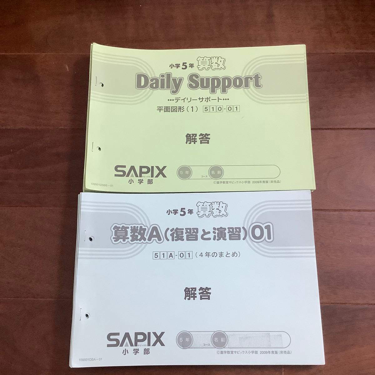 サピックス 小5 算数 デイリーサポート 通年37回セット解答解説付き B4
