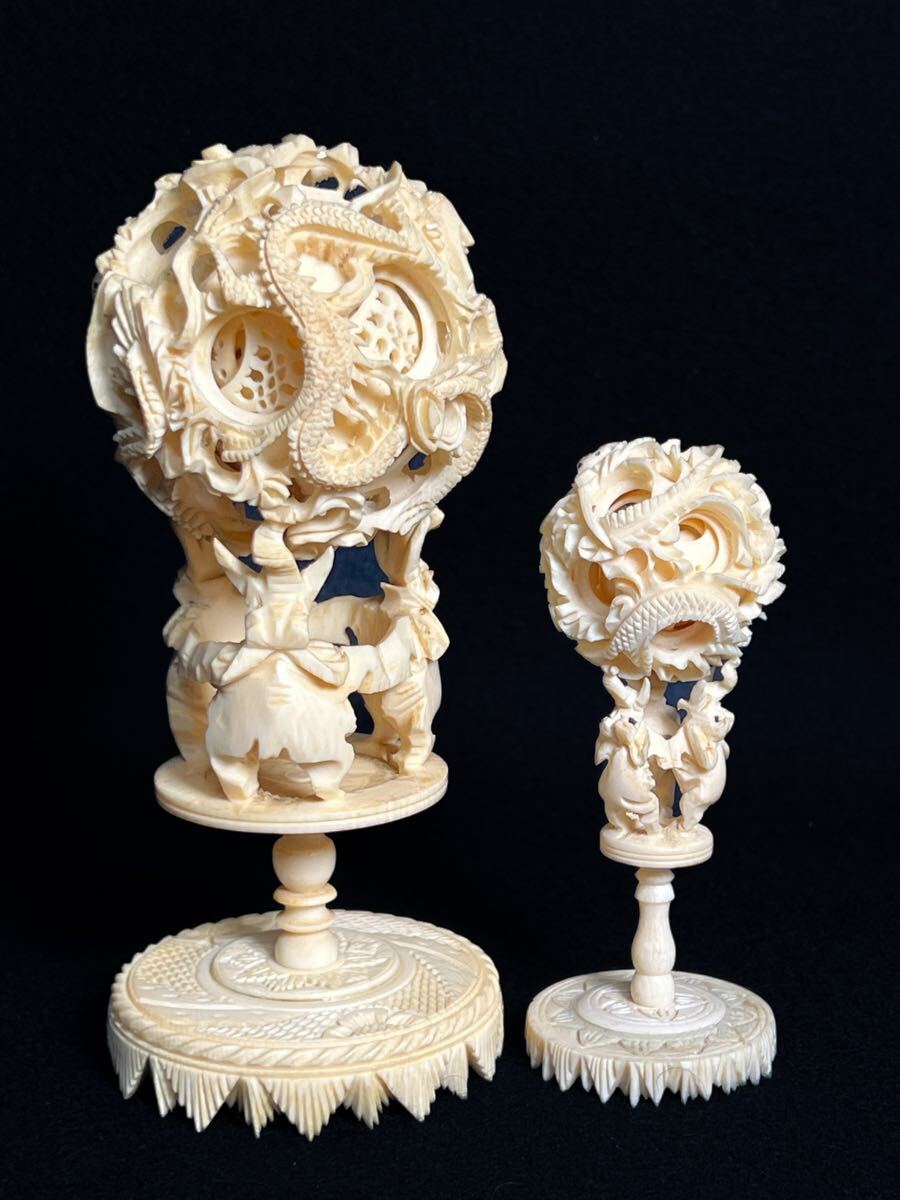 Yahoo!オークション -「象牙 天球」(東洋彫刻) (彫刻、オブジェ)の落札