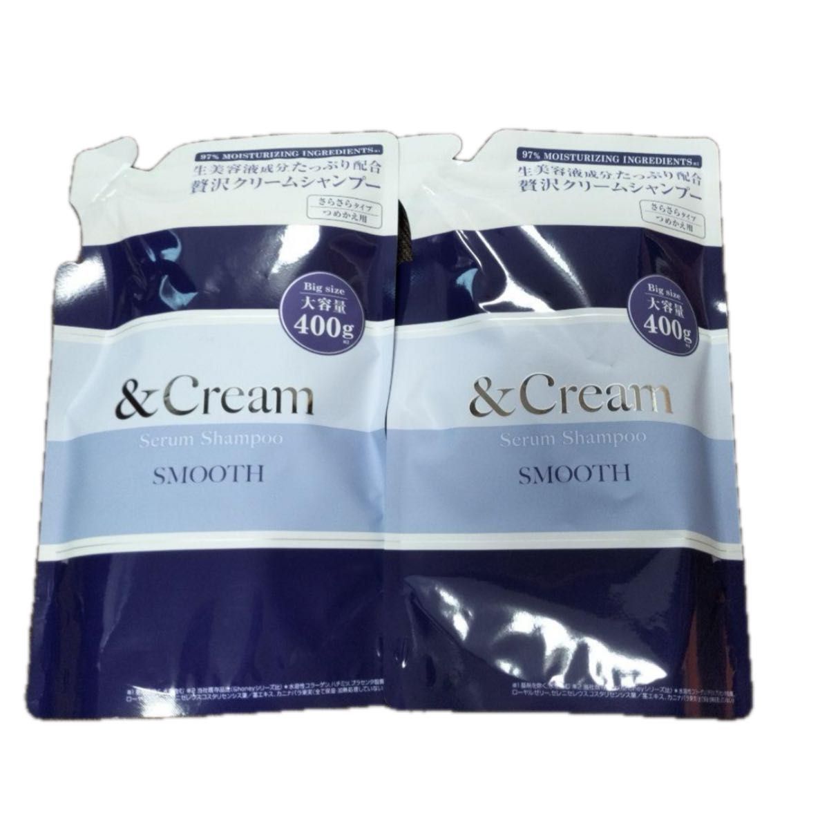 新品 &Cream セラムシャンプー スムース 詰替え 400g アンドクリーム
