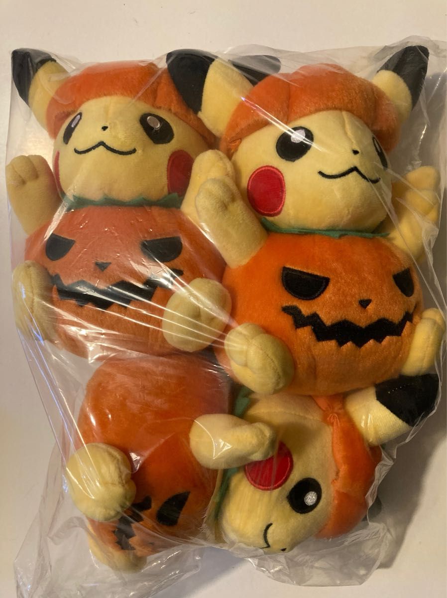 ぬいぐるみ ハロウィンかぼちゃピカチュウ ポケモンセンター限定