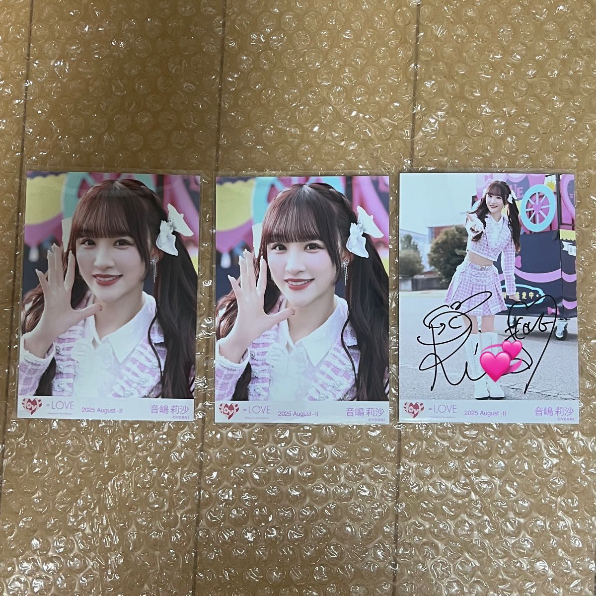 LOVE イコラブ 音嶋莉沙 生写真 直筆 サイン 武道館② プリンセス